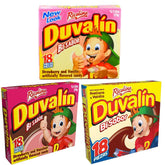 duvalin front packaging showing three flavor boxes and brand for clear product ID and appeal
