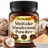 dzikekei front packaging showing pure shiitake powder and clear label benefit