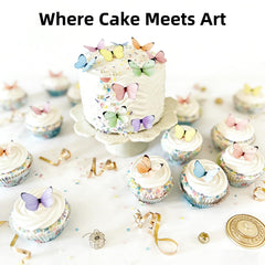 E-Kongton printed topper applied to cake demonstrating quick custom decoration benefit