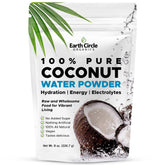Earth Circle Organics front packaging showing 8oz pouch and branding, clear product identity and trust