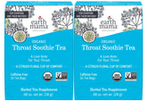 Earth Mama front packaging showing throat soothie tea and benefits
