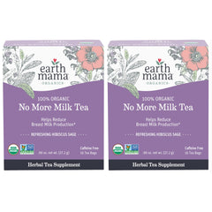 Earth Mama front box showing No More Milk Tea for weaning relief