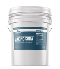 Earthborn Elements bucket front view showing resealable lid and label for convenient storage