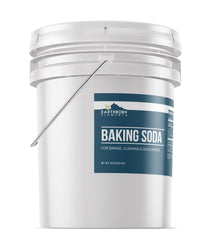 Earthborn Elements open bucket showing fine baking soda texture for versatile uses