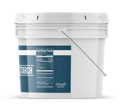 Earthborn Elements close-up texture of fine tapioca starch, smooth mixing benefit