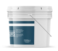 Earthborn Elements lid and label detail highlighting packaging and purity