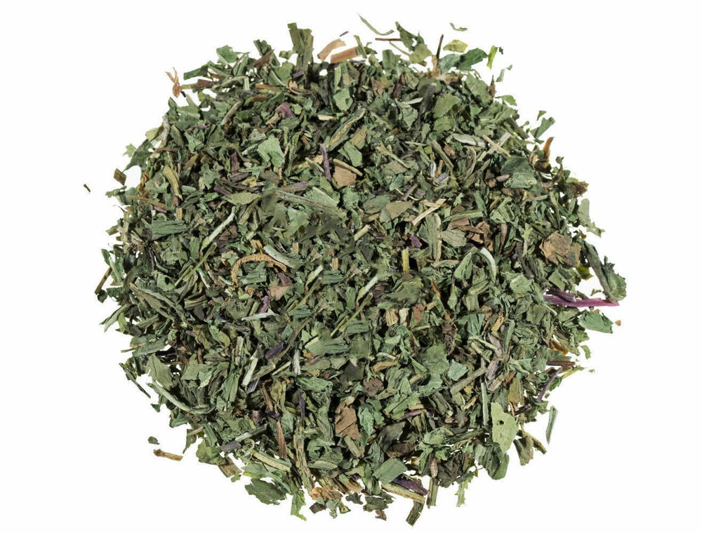 EarthWise Aromatics front package showing 1 lb dandelion leaf and organic label for clear choice