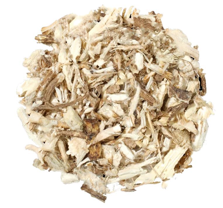 EarthWise Aromatics front packaging showing 1 lb organic marshmallow root and clear labeling benefit