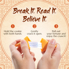East and Else fortune pulled from cookie revealing printed message