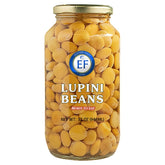 Eastern Feast front jar showing 32 oz lupini beans and easy serving