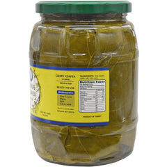 Eastern Feast close-up of vine leaf texture and brine, highlights pliability for easy wrapping