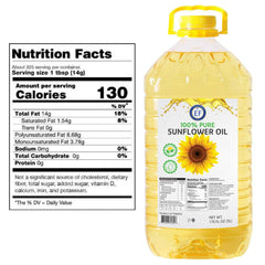 Eastern Feast close-up of sunflower oil clarity and golden color, silky texture