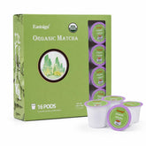 Eastsign front packaging showing 16-count pods and organic matcha convenience