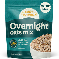 Easy Morning front packaging showing organic gluten-free label and convenience