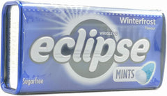 Eclipse Winterfrost open tin with visible mints highlighting quick access benefit