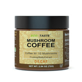 ECO-TASTE front packaging showing 36 servings and decaf benefit