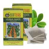 ECOTEAS front packaging showing organic label and two-pack convenience