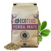 ECOTEAS front packaging showing 5 lb value bag and organic badge for sustainable sourcing