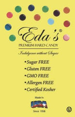 Eda's Sugarfree candies in a bowl at a reception, offering sugar-free treats for guests