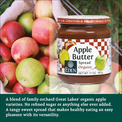 Eden Foods close-up of spread showing thick apple butter richness