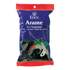 CREATION AND MAINTENANCE OF PURITY IN FOOD Eden arame front packaging shows product and brand benefits