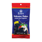 Eden Foods front packaging showing wakame flakes and product name, convenient pantry staple