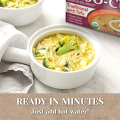 Edward & Sons prepared miso soup in bowl showing rich umami appearance