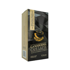 eGano single sachet closeup highlighting portable instant latte convenience