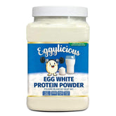 Eggylicious front packaging showing product benefits and one-pound bag