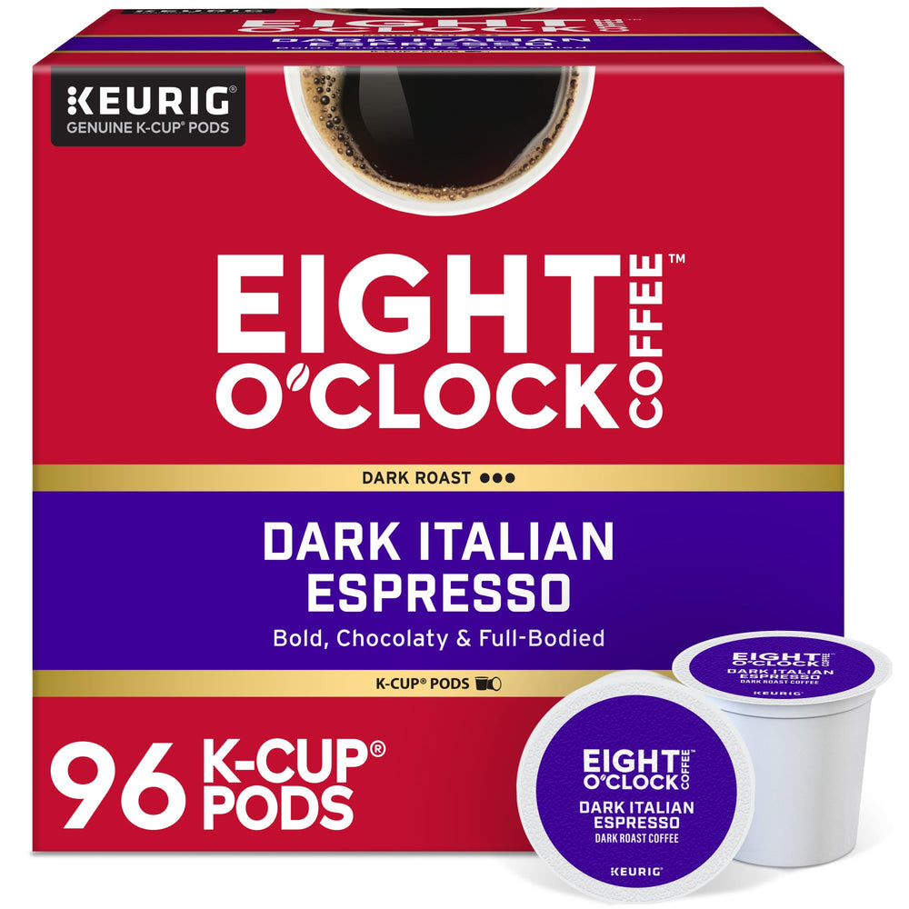 Eight O'Clock Coffee box front showing product and benefit of bold flavor