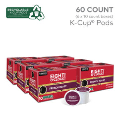 Eight O'Clock Coffee K-Cup top view revealing sealed capsule freshness