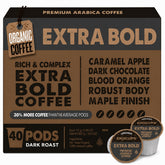EKOCUPS front packaging showing 40-count and bold roast benefits