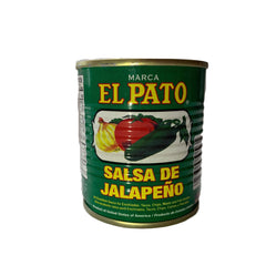 El Pato bottle label detail showing brand and clear ingredient info