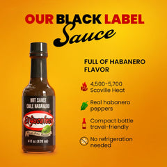 El Yucateco sauce pouring over food to add smoky habanero heat and depth