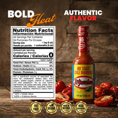 El Yucateco bottle closeup label demonstrating quality ingredients and premium look