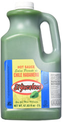 El Yucateco green habanero front packaging showing label and serving size benefit