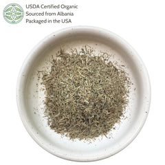 Close-up of cut and sifted horsetail leaves by Elanen Naturals highlighting texture and quality