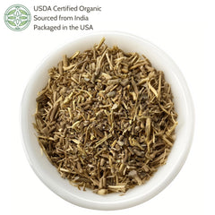 Close-up of Elanen Naturals root fibers showing texture and easy steeping