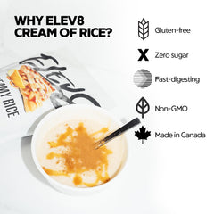 Elev8 Foods spoon scooping powder for easy portioning and convenience