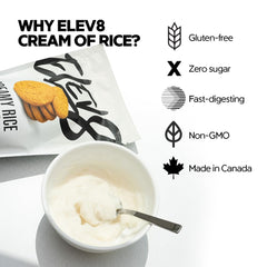elev8 Foods scoop portion demonstrating easy portioning for workouts