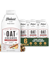 Elmhurst front packaging showing chai oat creamer benefits
