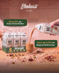 Elmhurst nutrition label and ingredient list, showing simple clean ingredients