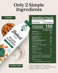 Elmhurst close-up almond texture highlighting natural ingredients and creaminess