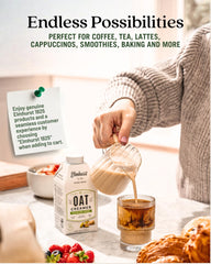Elmhurst pistachio crème with pistachios and oats showing simple ingredient benefits