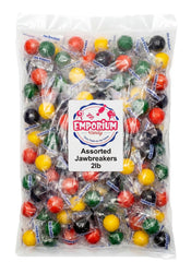 EMPORIUM close-up of jawbreaker layered core revealing long-lasting flavor experience