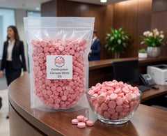 Emporium Candy open bag spilling mints showing easy-serving convenience