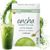 Encha front packaging showing resealable pouch and organic badge for freshness