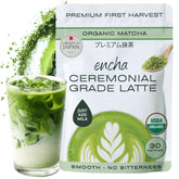 Encha front packaging showing resealable 60g bag and vibrant green color benefit: freshness preserved