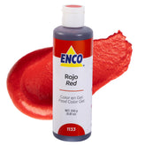 ENCO bottle front packaging showing red gel for vivid color