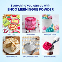 ENCO royal icing piped detail demonstrating crisp lines and stable finish